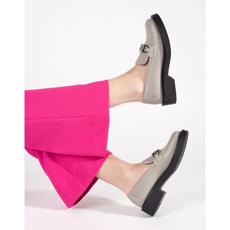 Ženske natičnice na gustom potplatu Sergio Leone siva 2