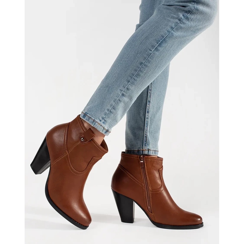 Smeđe štikle smeđa 2