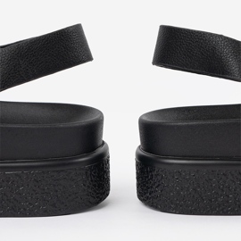 Goodin Crne elegantne sandale na platformi crna 1