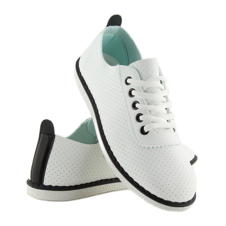 Bijele ženske tenisice L-6 Black bijela 1