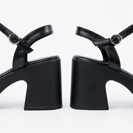 Seastar Crne sandale na postu crna 1