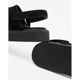 Seastar Crne sandale na platformi s izrezima crna 2