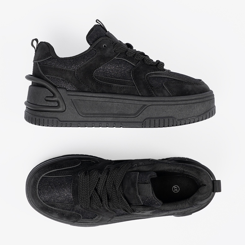 Ženske tenisice s crnom čipkom 2