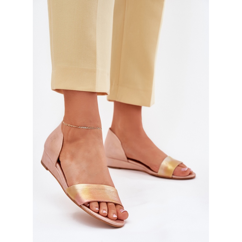 Maciejka kožne sandale 01971-72 ružičasto zlato ružičasta 2