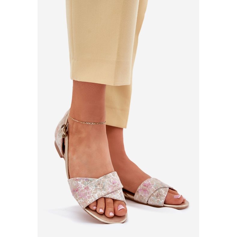 Maciejka ravne sandale 04614-22 bež 1
