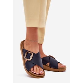 Inblu Ženska kožna kožna leprša plava 1