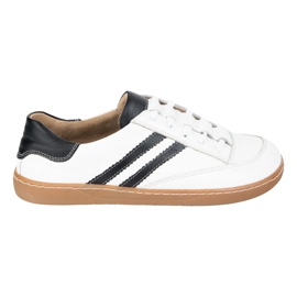 Tenisice bosonogi ženske kaia olivier bijele kožne cipele s crnom bijela 2