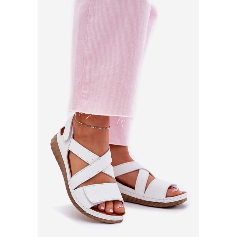 Ženske kožne sandale Maciejka L6848-11 White bijela 1