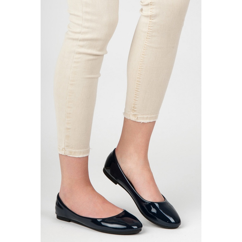 Lakirane balerine plava 1