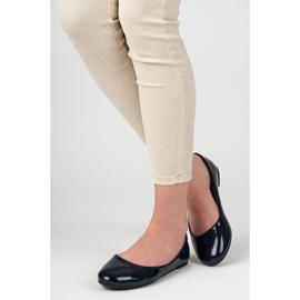 Lakirane balerine plava 2