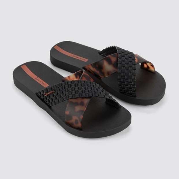 Ipanema Slide Slide 27214 BC402 Crni leopard -flip -flops crno 3