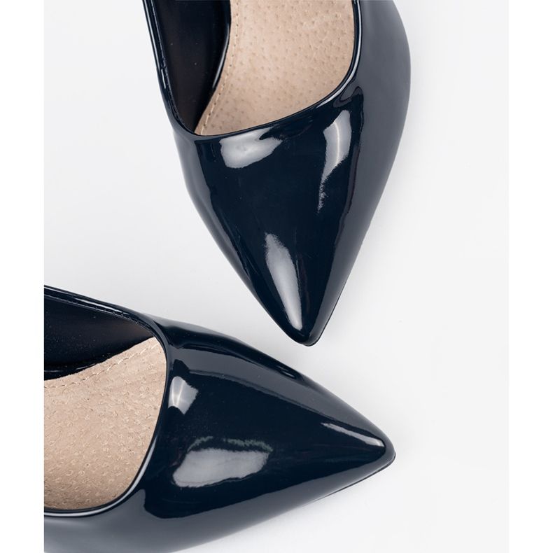 Mornarsko plava pumpe na visoku petu 1