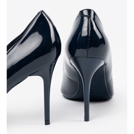 Mornarsko plava pumpe na visoku petu 2