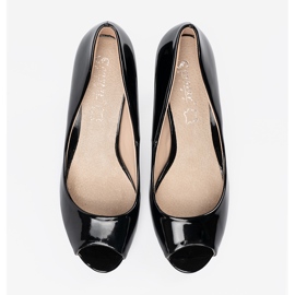 Seastar Crne lakirane pumpe golim prstima crno 1