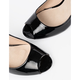 Seastar Crne lakirane pumpe golim prstima crno 2