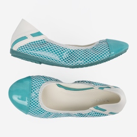 Plave balerine s bijelim cjedilo plava 1