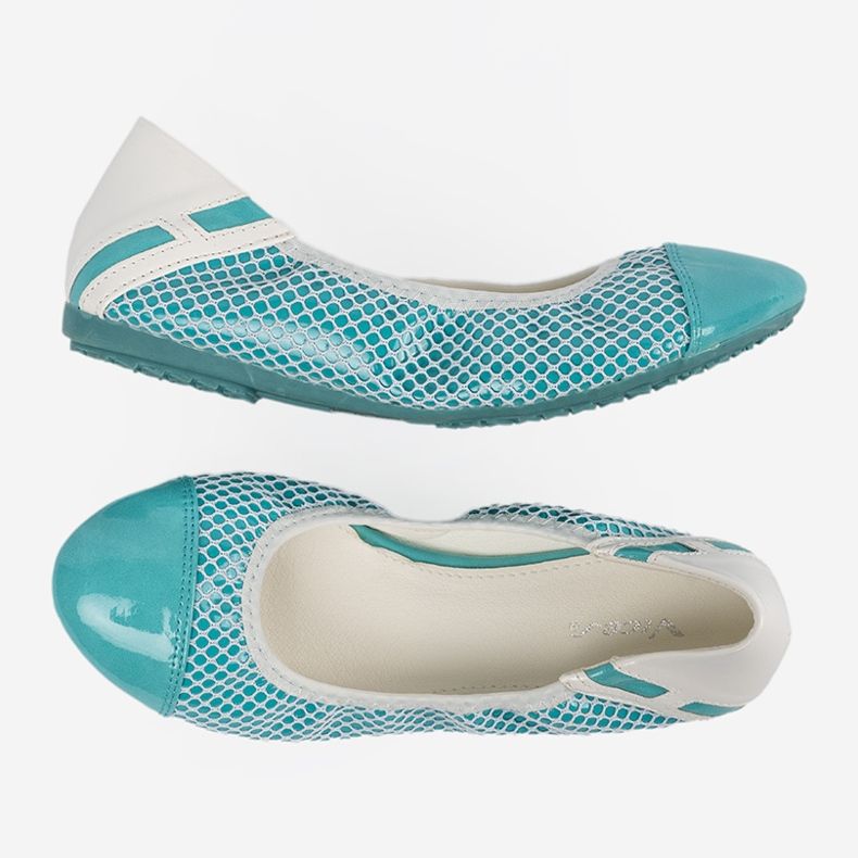 Plave balerine s bijelim cjedilo plava 1