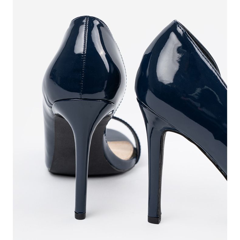 Goodin Mornarsko plave pumpe s golim prstima 2