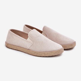 Espadrilles muške tenisice s eko suede bež 1