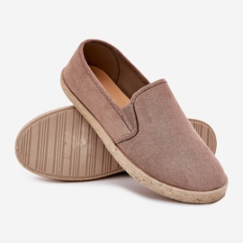 Espadrilles muške tenisice s eko suede tamnom bež 2