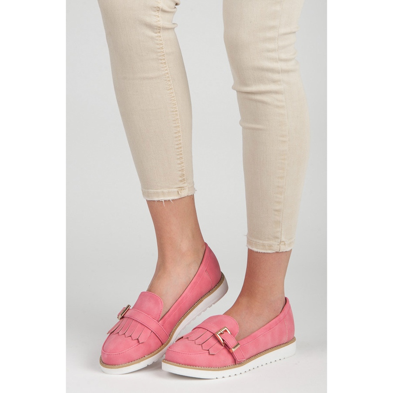 Vices Mokasine s ukrasnom kopčom ružičasta 1