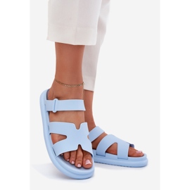 Ženska gumena leprša plava 1