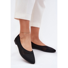 Ženske mrežice balerine crne crna 2