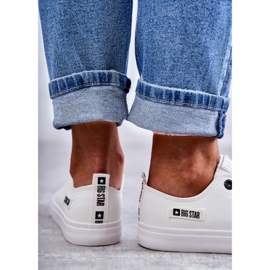 Ženske niske kožne tenisice Big Star KK274010 Bijele bijela 3