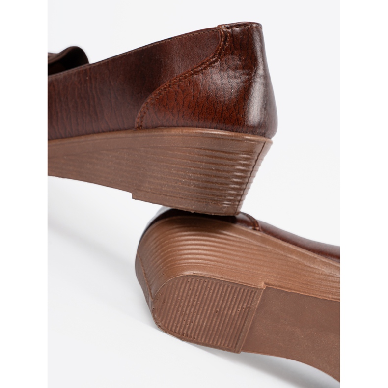 Smeđe niske cipele s lukom smeđa 2