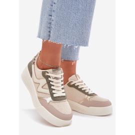 Ženske tenisice na platformi leopard beige bež 1