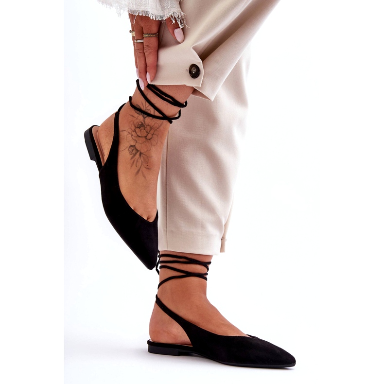 Ženske eko-rano crne balerine crno 3