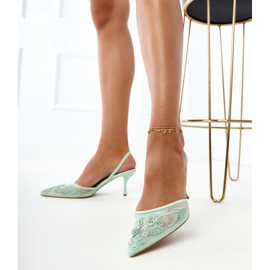 Pumpe zelene mreže s perlicama zelena 1