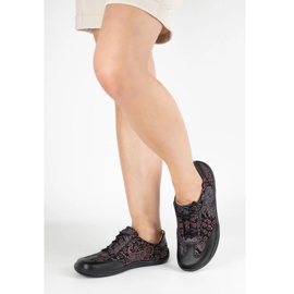 Olivier Bosonoge kožne cipele Thalia minimalističke cipele ljubičaste print cipele ljubičasta 2