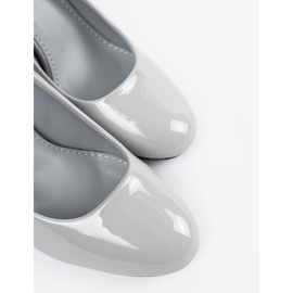 Seastar Svijetlo sive lakirane pumpe siva 2