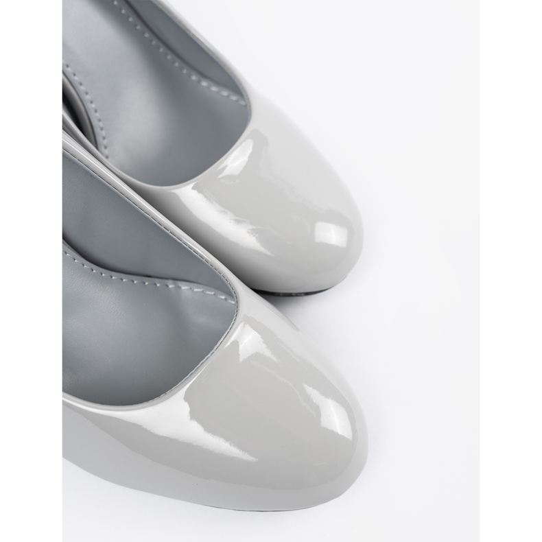 Seastar Svijetlo sive lakirane pumpe siva 2