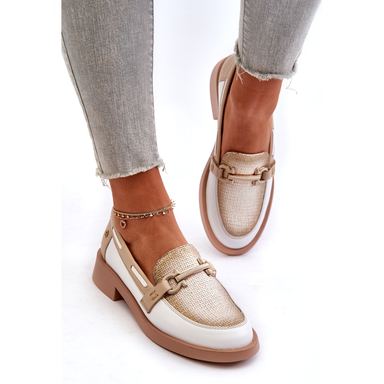 Maciejka kožne lomace 06493-11 Bijela i bež 3