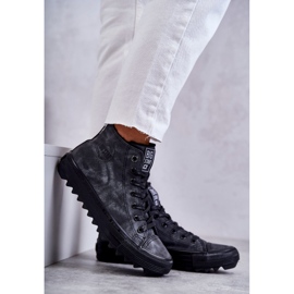 Big Star Ženske velike zvijezde izolirane crne GG274069 tenisice siva 4