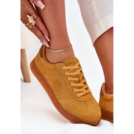 Ženske tenisice za antilop Big Star RR274846 Hi-poljski žuti sustav žuta boja 2