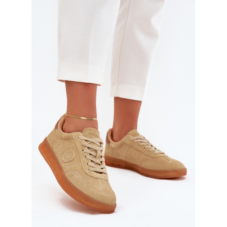 Ženske tenisice za antilop Big Star RR274849 Hi-poljski bež sustav 2