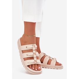 Boto Ženski prelepovi s prugama lagano bež pasiriela 1