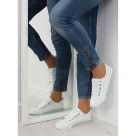 Bijele ženske tenisice A88-07 zelene bijela 2
