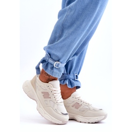 Ženske sportske cipele s bež mrežicom 3