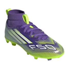 Adidas F50 League FG/MG Mid Jr JI3547 nogometne cipele višebojan 2