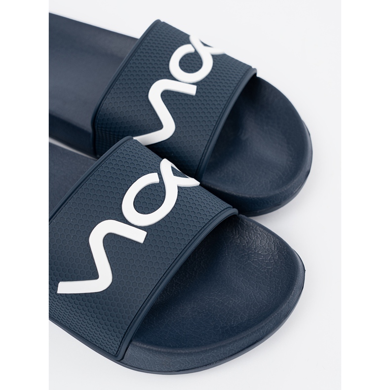 Shelvt Mornarsko plave papuče s natpisom 1