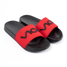 Shelvt Crni i crveni flip-flops s natpisom 1
