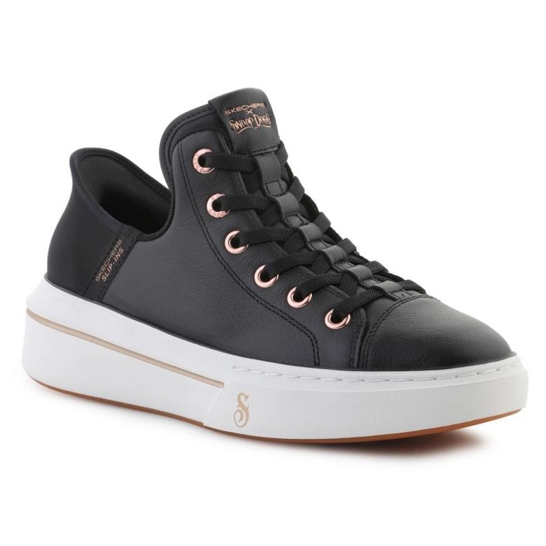 Skechers Slip-Inss: Snoop One-Og kože 186001-blk crno 1