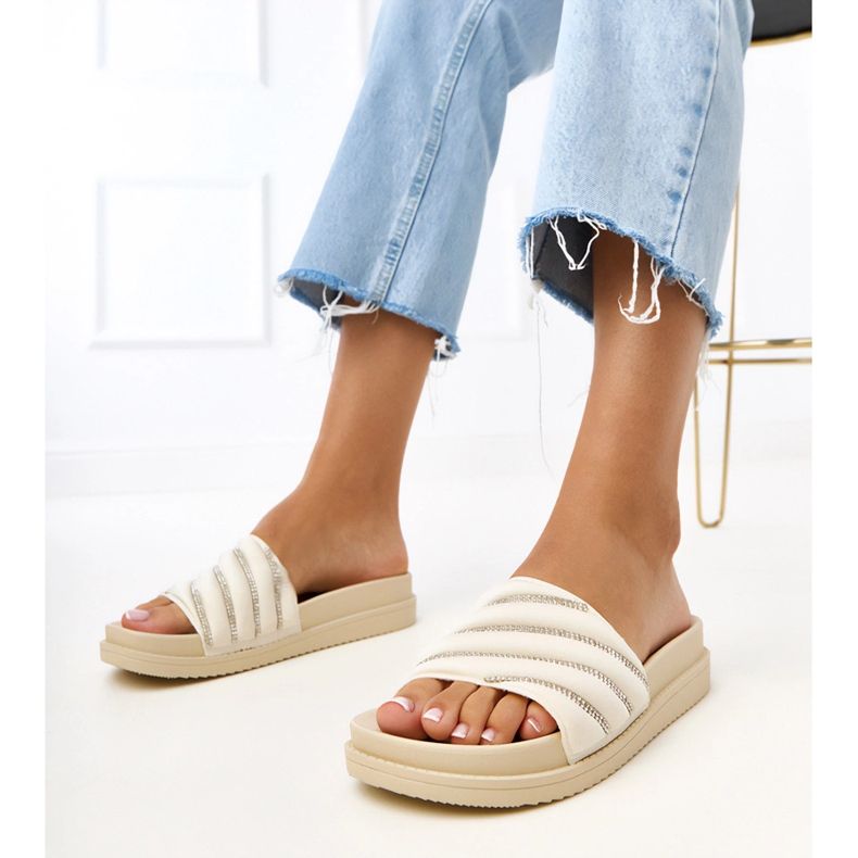 Beige Flip jarpovi s kardon cirkonima plava 1