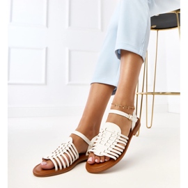 Everlay ravne rimske sandale bijela 1