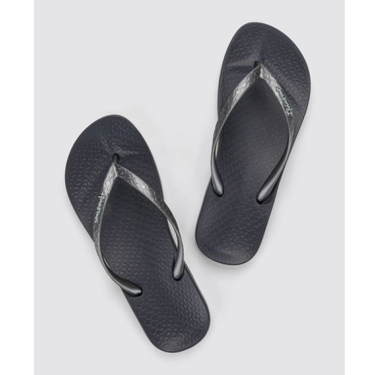 Ženski iPanema flip -flops Anatomica 81030 BB624 Black siva 3