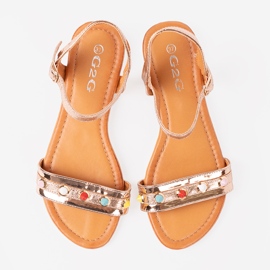 Shelvt Ženske ružičaste sandale zlata ružičasta 2